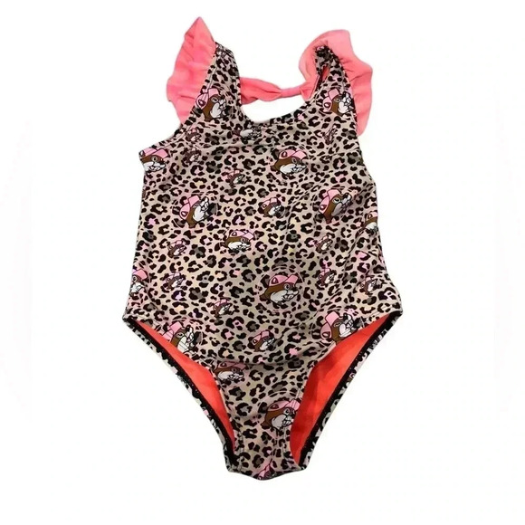 Buc-ees Leopard Swimsuit Size 4T beachy summer bucees. - Picture 1 of 5
